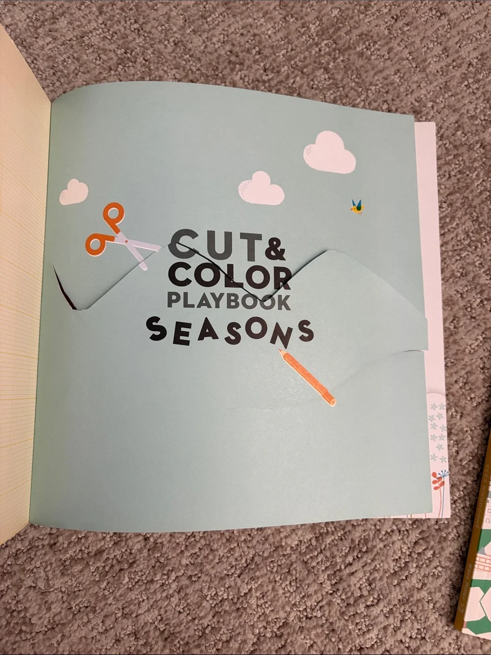Usborne Cut & Color Playbooks - Seasons & Cities